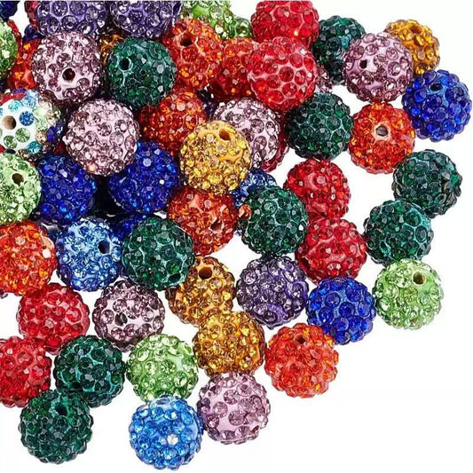 10mm rainstone beads