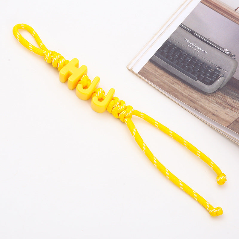 cunstoms keychain and bag chains of letters