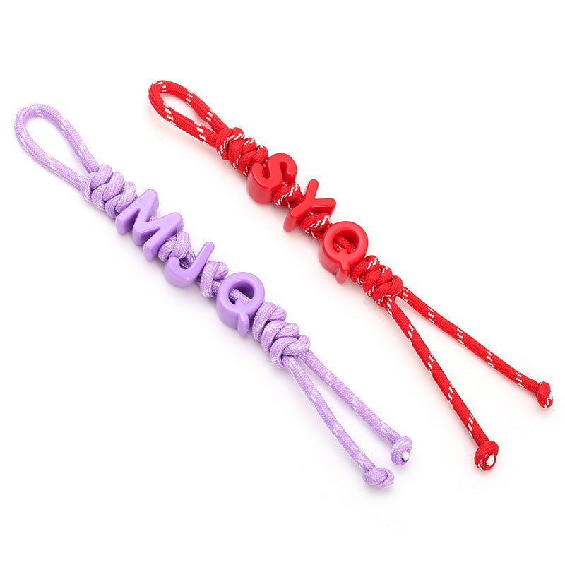 cunstoms keychain and bag chains of letters