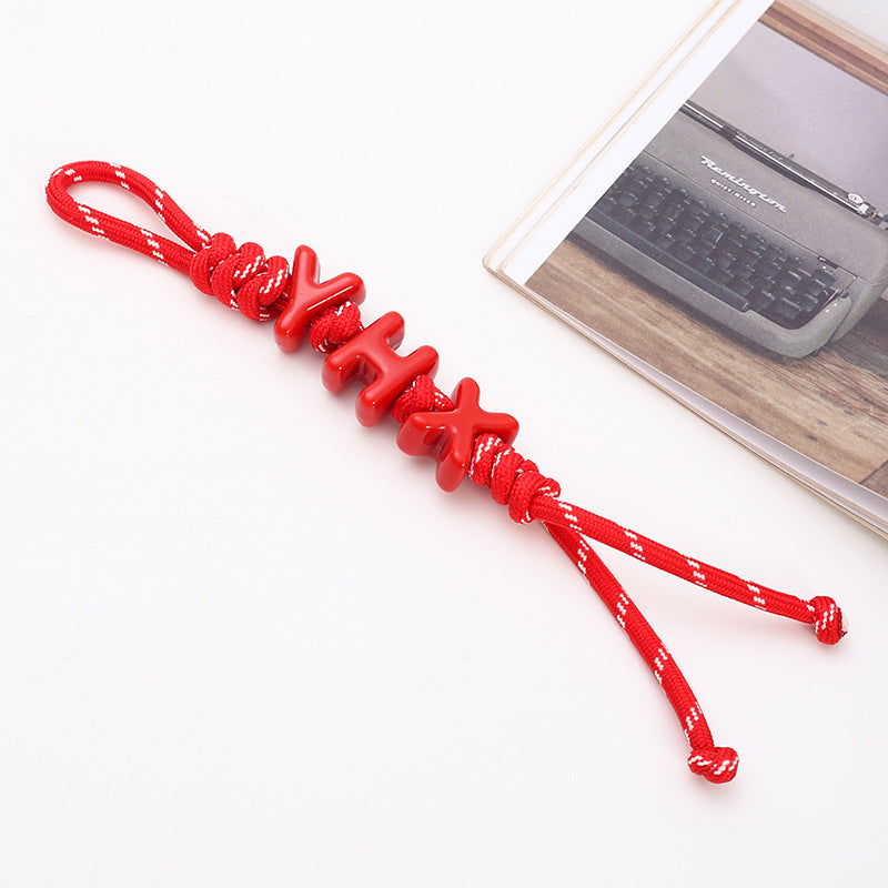 cunstoms keychain and bag chains of letters